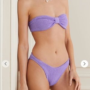Brand new hunza g jean seersucker bikini in lilac